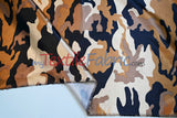 Army Camouflage Satin Print Fabric | Camo Charmeuse Satin | 60" Wide |