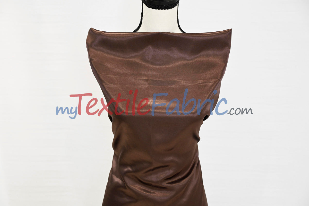 Stretch Charmeuse Satin Fabric | Soft Silky Satin Fabric | 96% Polyester 4% Spandex | Multiple Colors | Yards & Bolts