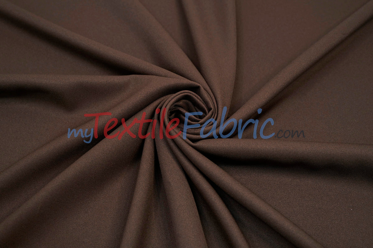 Polyester Gabardine Fabric | Polyester Suiting Fabric | 58" Wide | Multiple Colors | Polyester Twill Fabric |