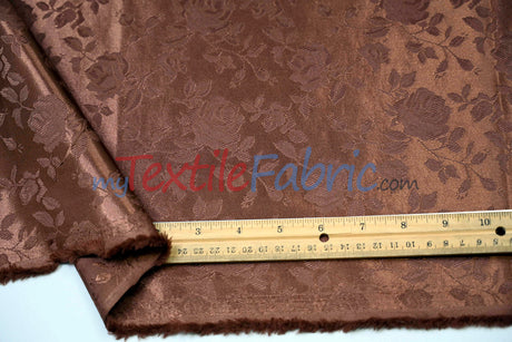 Satin Jacquard - Satin Flower Brocade - Sample Swatch 3x3
