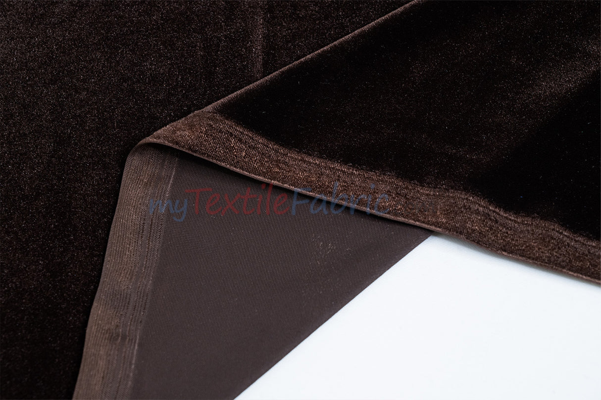 Soft and Plush Stretch Velvet Fabric | Stretch Velvet Spandex | 58" Wide | Spandex Velour for Apparel, Costume, Cosplay, Drapes |