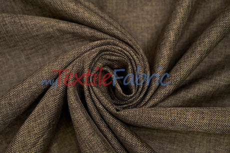 Vintage Linen Fabric | Imitation Burlap Fabric | 60" Wide | Faux Burlap | Vintage Rustic Natural Look Burlap | Washable Burlap Fabric for Decor |