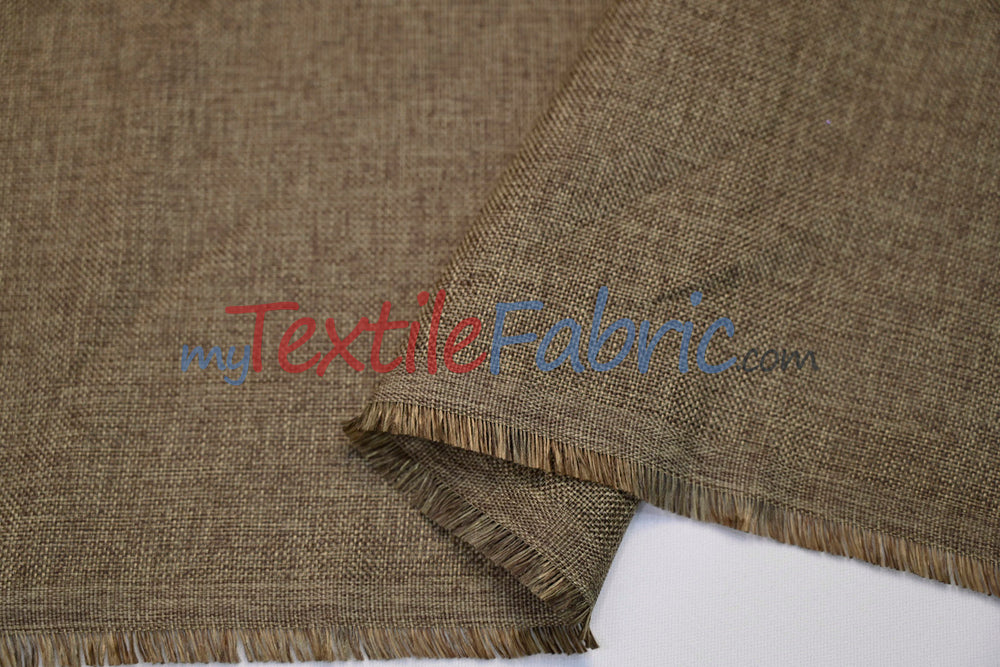 Vintage Linen Fabric | Imitation Burlap Fabric | 60" Wide | Faux Burlap | Vintage Rustic Natural Look Burlap | Washable Burlap Fabric for Decor |