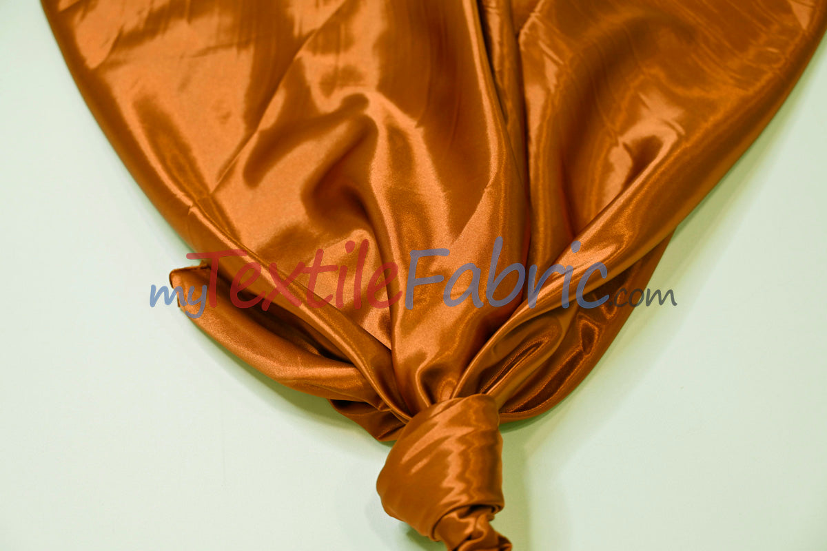 Stretch Charmeuse Satin Fabric | Soft Silky Satin Fabric | 96% Polyester 4% Spandex | Multiple Colors | Yards & Bolts