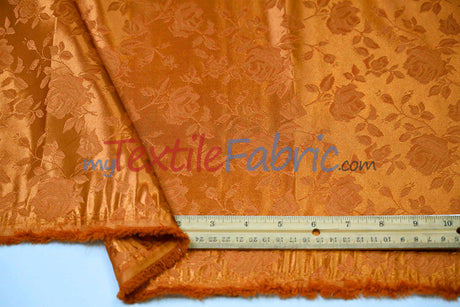 Satin Jacquard - Satin Flower Brocade - Sample Swatch 3x3