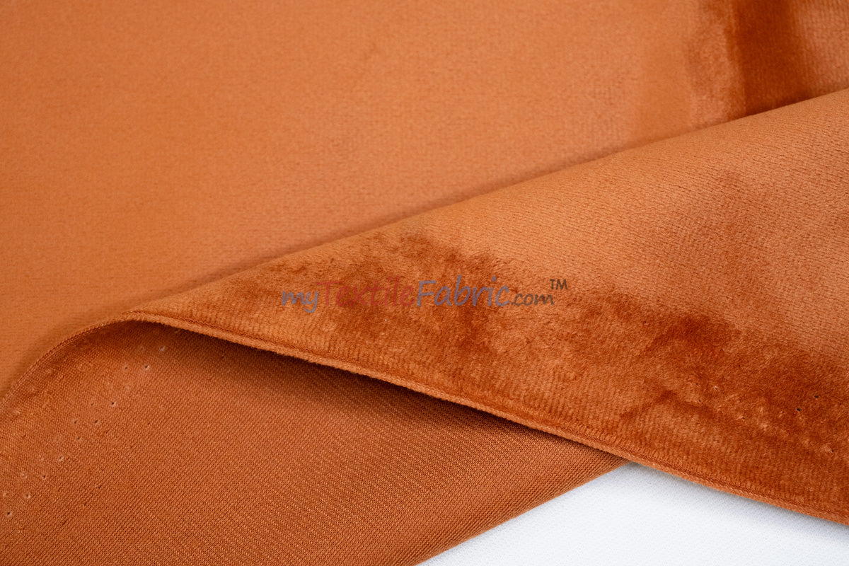 Extra Wide Fire Retardant Drapery Velvet Fabric by the Yard | 118" Wide | Multiple Colors |