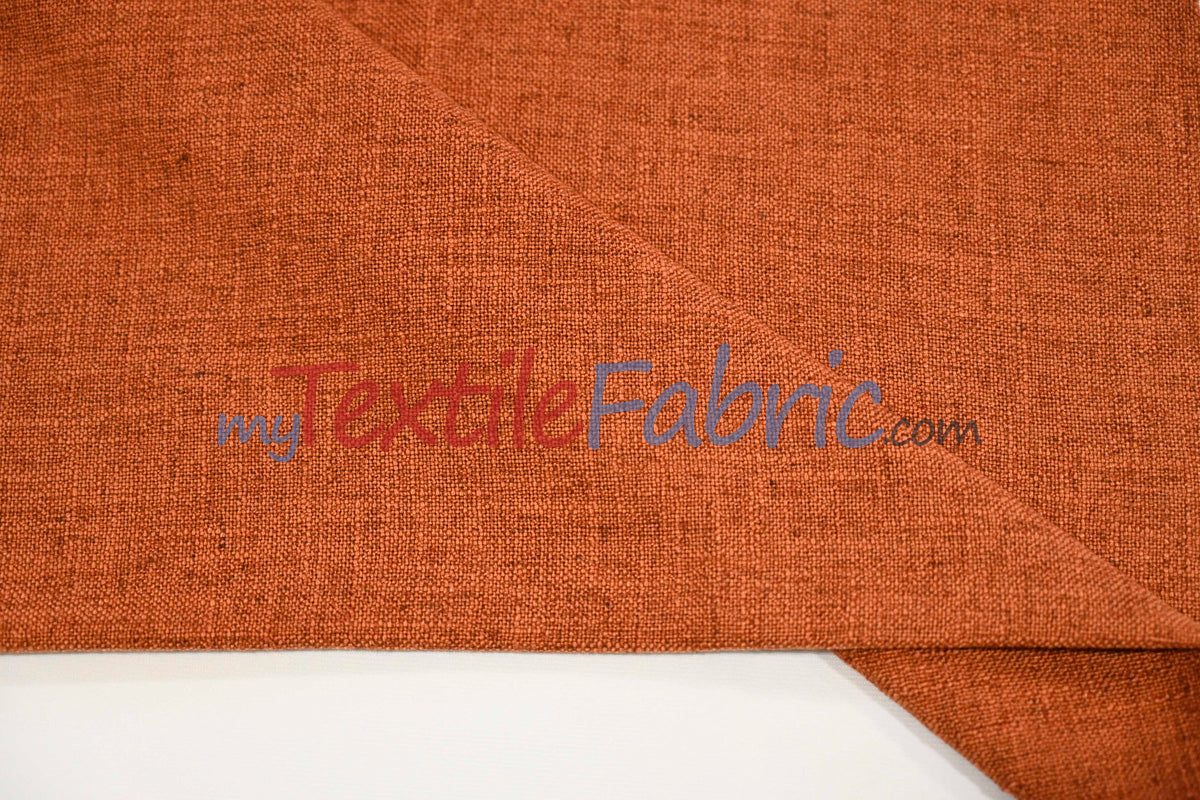 Luxe Linen Fabric | Durable Polyester-Linen Blend | 60" Wide | Upholstery & Apparel & Tablecloth |