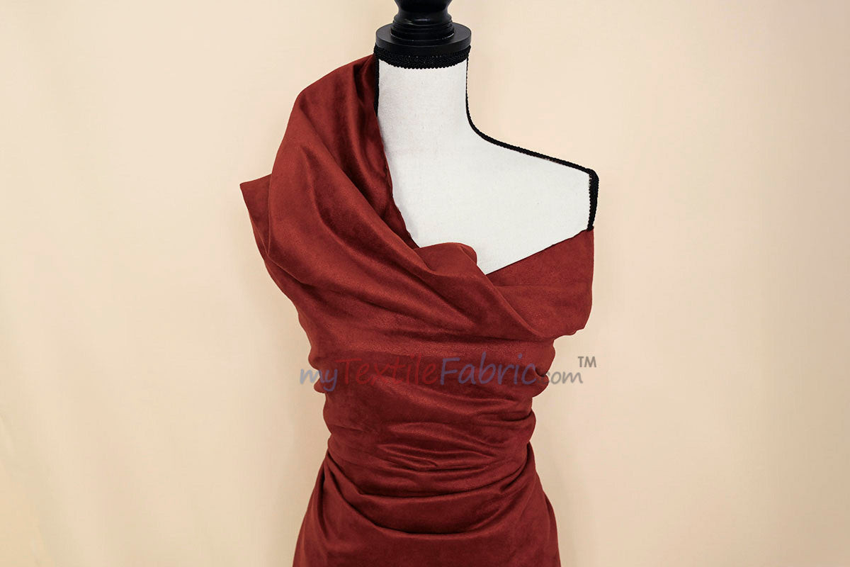Suede Fabric | Microsuede | 40 Colors | 60" Wide | Faux Suede | Upholstery Weight, Tablecloth, Bags, Pouches, Cosplay, Costume | Continuous Yards |