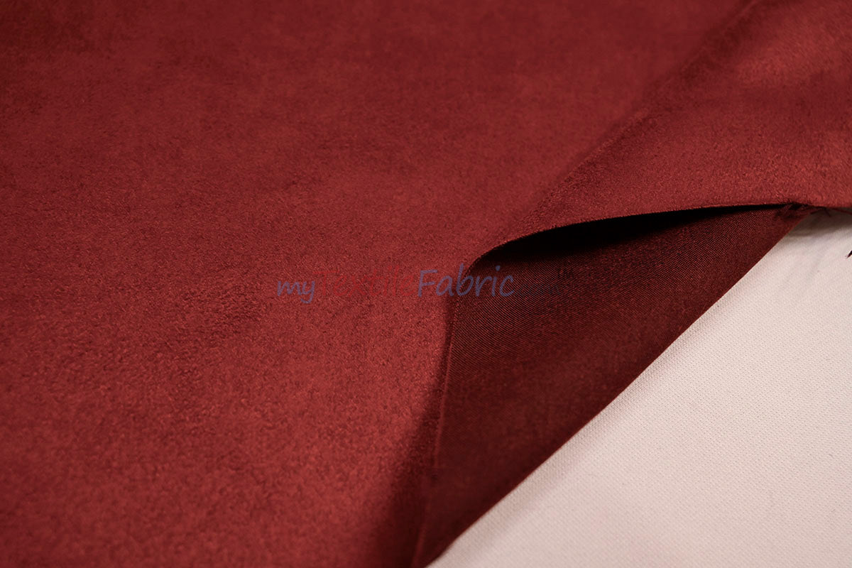 Suede Fabric | Microsuede | 40 Colors | 60" Wide | Faux Suede | Upholstery Weight, Tablecloth, Bags, Pouches, Cosplay, Costume | Continuous Yards |