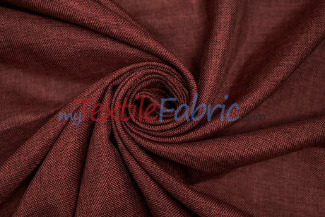 Vintage Linen Fabric | Imitation Burlap Fabric | 60" Wide | Faux Burlap | Vintage Rustic Natural Look Burlap | Washable Burlap Fabric for Decor |