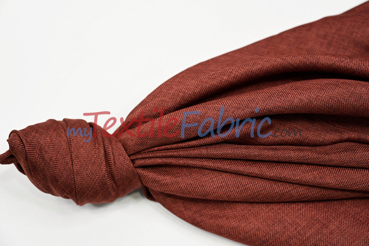 Vintage Linen Fabric | Imitation Burlap Fabric | 60" Wide | Faux Burlap | Vintage Rustic Natural Look Burlap | Washable Burlap Fabric for Decor |