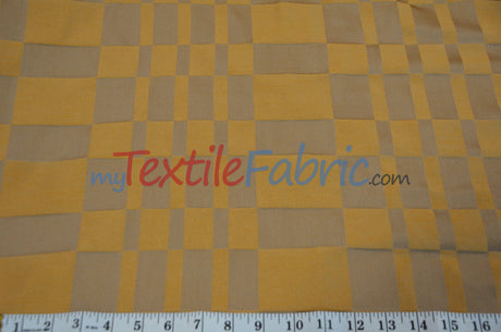 Silk Plaid Fabric | Faux Dupioni Silk Plaid Fabric by the yard | 54" Wide | Costume, Cosplay, Drapery, Window Treatment, Curtains Dupioni |