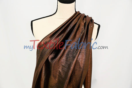 Metallic Stretch Slinky Fabric by the Yard | 58” Wide | 2 Way Stretch | Multiple Colors