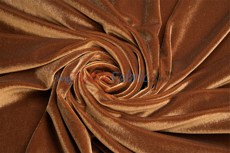Soft and Plush Stretch Velvet Fabric | Stretch Velvet Spandex | 58" Wide | Spandex Velour for Apparel, Costume, Cosplay, Drapes |