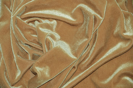 0345 BEIGE STRETCH VELVET