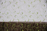 Swirl Organza Fabric | Embroidered Swirl Sheer | 54" Wide | Multiple Colors |