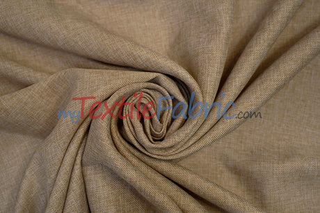 Vintage Linen Fabric | Imitation Burlap Fabric | 60" Wide | Faux Burlap | Vintage Rustic Natural Look Burlap | Washable Burlap Fabric for Decor |