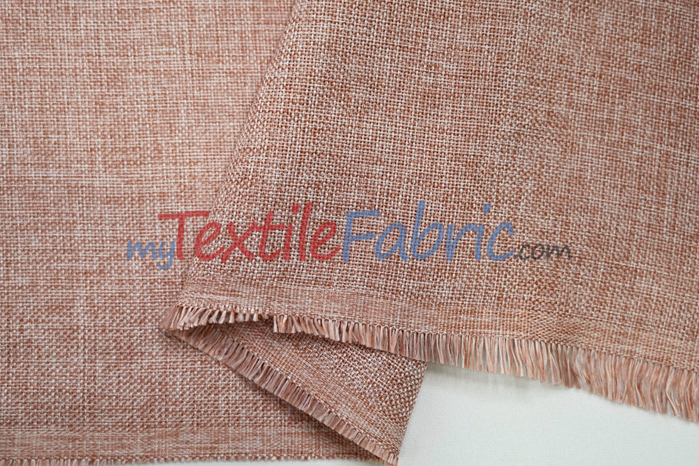 Vintage Linen Fabric | Imitation Burlap Fabric | 60" Wide | Faux Burlap | Vintage Rustic Natural Look Burlap | Washable Burlap Fabric for Decor |