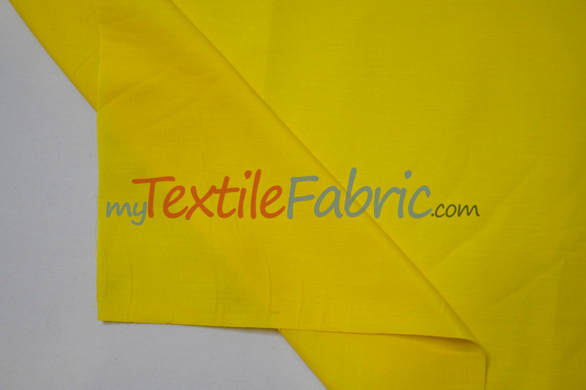 Polyester Cotton Broadcloth Fabric | 60" Wide | Solid Colors | Continuous Yards | Multiple Colors |