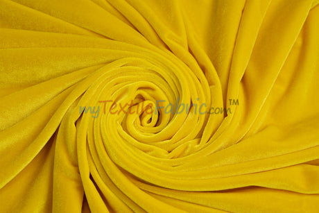Soft and Plush Stretch Velvet Fabric | Stretch Velvet Spandex | 58" Wide | Spandex Velour for Apparel, Costume, Cosplay, Drapes |