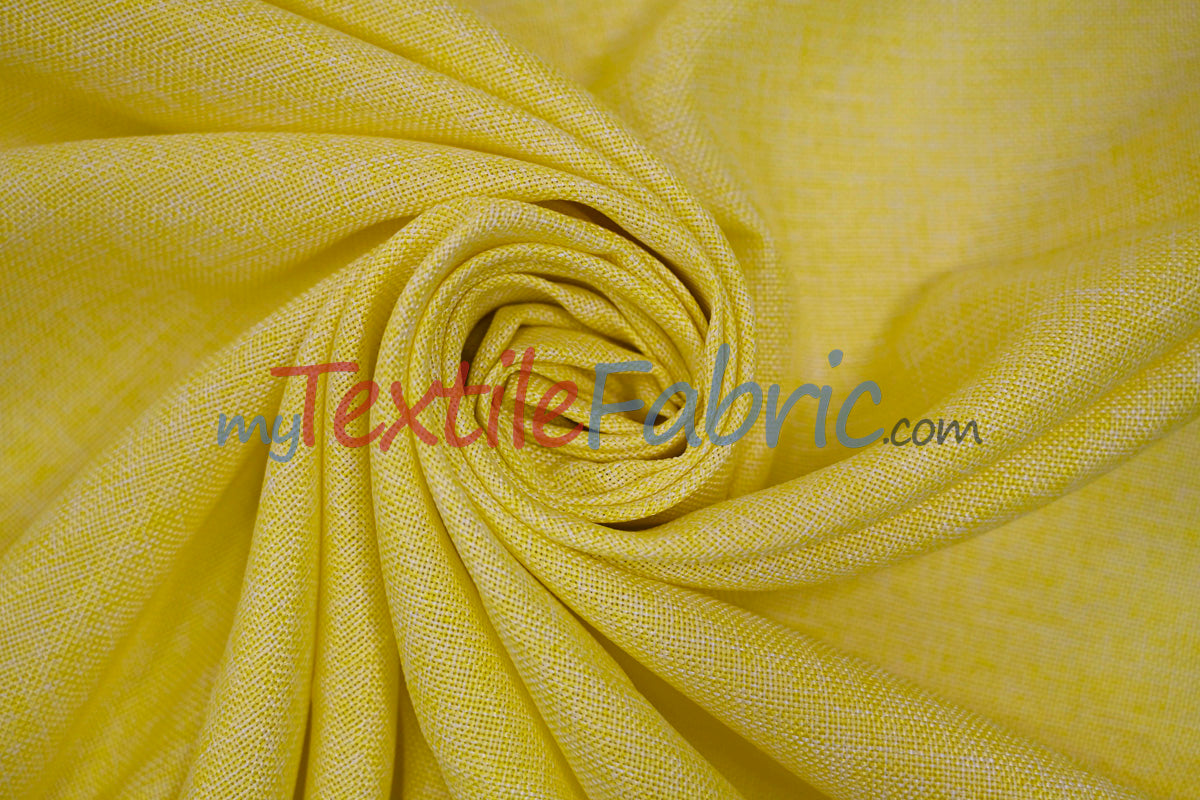 Vintage Linen Fabric | Imitation Burlap Fabric | 60" Wide | Faux Burlap | Vintage Rustic Natural Look Burlap | Washable Burlap Fabric for Decor |