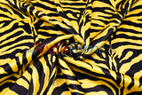 Animal Zebra Satin Fabric | Soft Satin Zebra Charmeuse Fabric | 60" Wide | Multiple Colors |