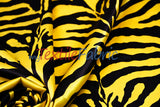 Animal Zebra Satin Fabric | Soft Satin Zebra Charmeuse Fabric | 60" Wide | Multiple Colors |