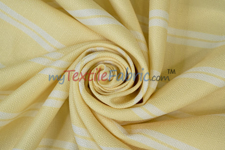Monarch Stripe Fabric by the Yard | 100% Polyester | 60" Wide |
