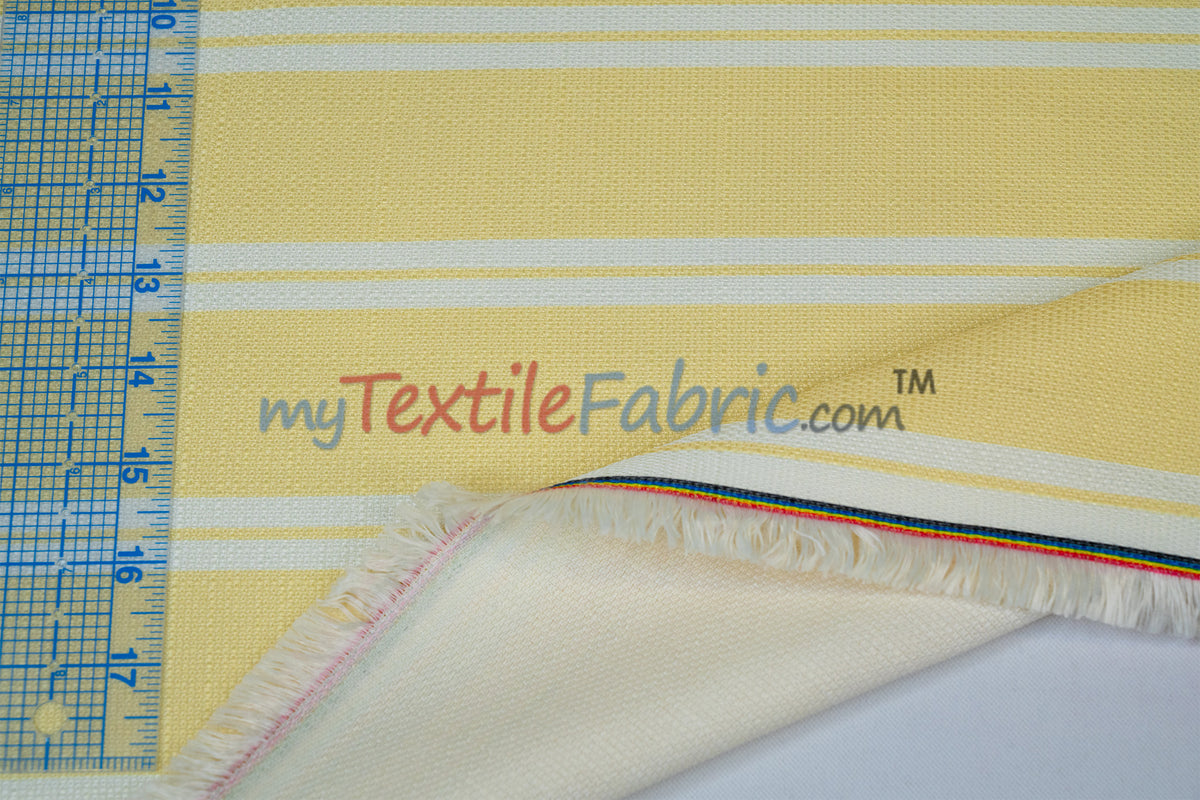 Monarch Stripe Fabric by the Yard | 100% Polyester | 60" Wide |