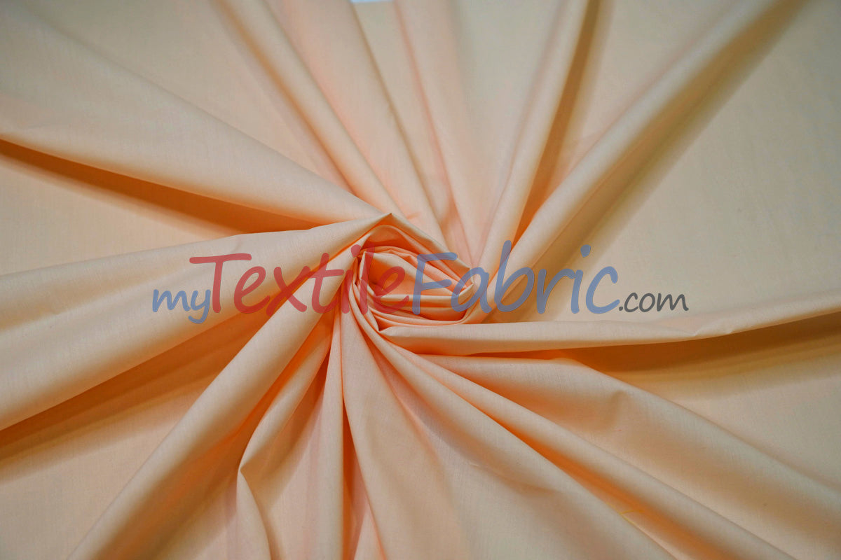 Polyester Cotton Broadcloth Fabric | 60" Wide | Solid Colors | Continuous Yards | Multiple Colors |