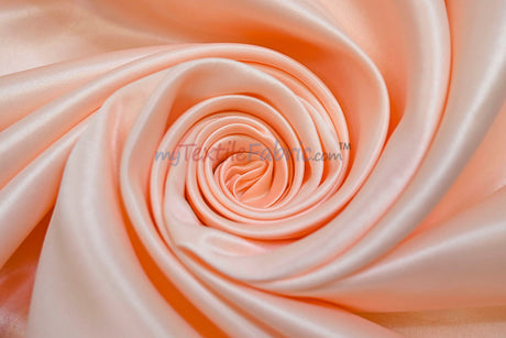 Lamour Satin Fabric | Polyester Matte Satin | Peau De Soie | 60" Wide | Wedding Dress, Tablecloth, Multiple Colors