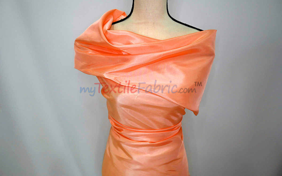 Stretch Taffeta Fabric | 60" Wide | Multiple Solid Colors | Continuous Yards | Costumes, Apparel, Cosplay, Designs | MTF Quality |
