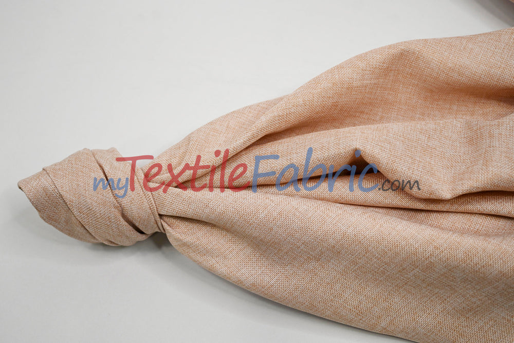 Vintage Linen Fabric | Imitation Burlap Fabric | 60" Wide | Faux Burlap | Vintage Rustic Natural Look Burlap | Washable Burlap Fabric for Decor |