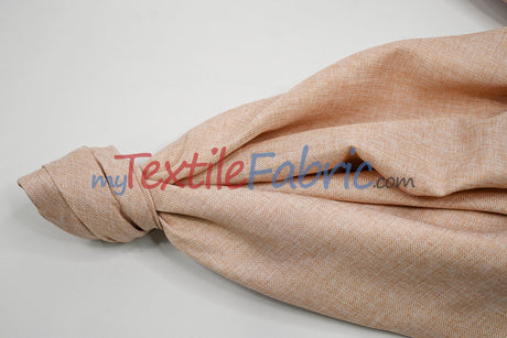 Vintage Linen Fabric | Imitation Burlap Fabric | 60" Wide | Faux Burlap | Vintage Rustic Natural Look Burlap | Washable Burlap Fabric for Decor |