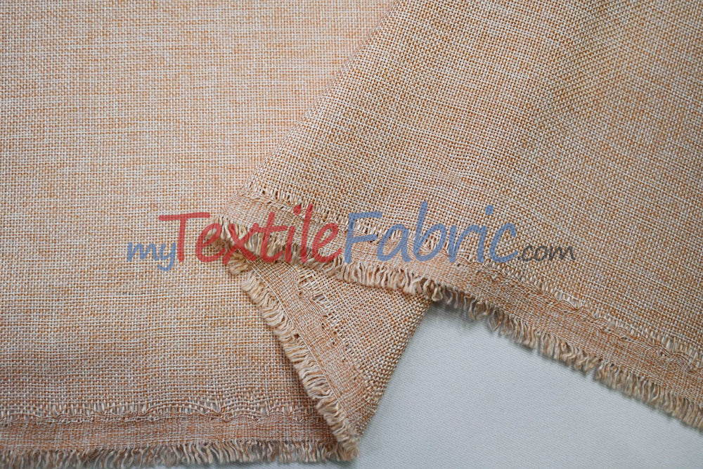 Vintage Linen Fabric | Imitation Burlap Fabric | 60" Wide | Faux Burlap | Vintage Rustic Natural Look Burlap | Washable Burlap Fabric for Decor |