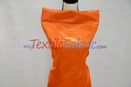 Stretch Charmeuse Satin Fabric | Soft Silky Satin Fabric | 96% Polyester 4% Spandex | Multiple Colors | Yards & Bolts