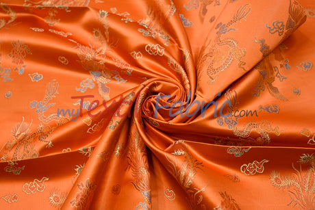 Dragon Brocade | Chinese Dragon Brocade | 45" Wide | Chinese Brocade Fabric |