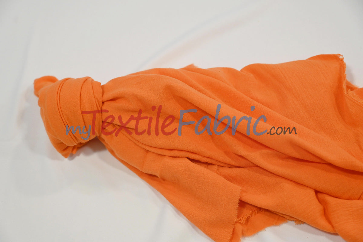 100% Cotton Gauze Fabric | Soft Lightweight Cotton Muslin | 48" Wide | Bolt Pricing | Multiple Colors