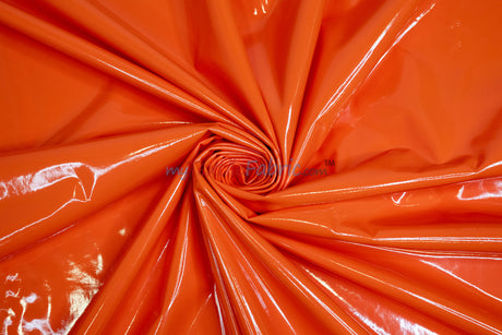 Shiny Stretch Patent Vinyl Fabric | 94% Polyester, 6% Spandex | 55" Wide | Glossy & Flexible Material for Fashion and Crafts