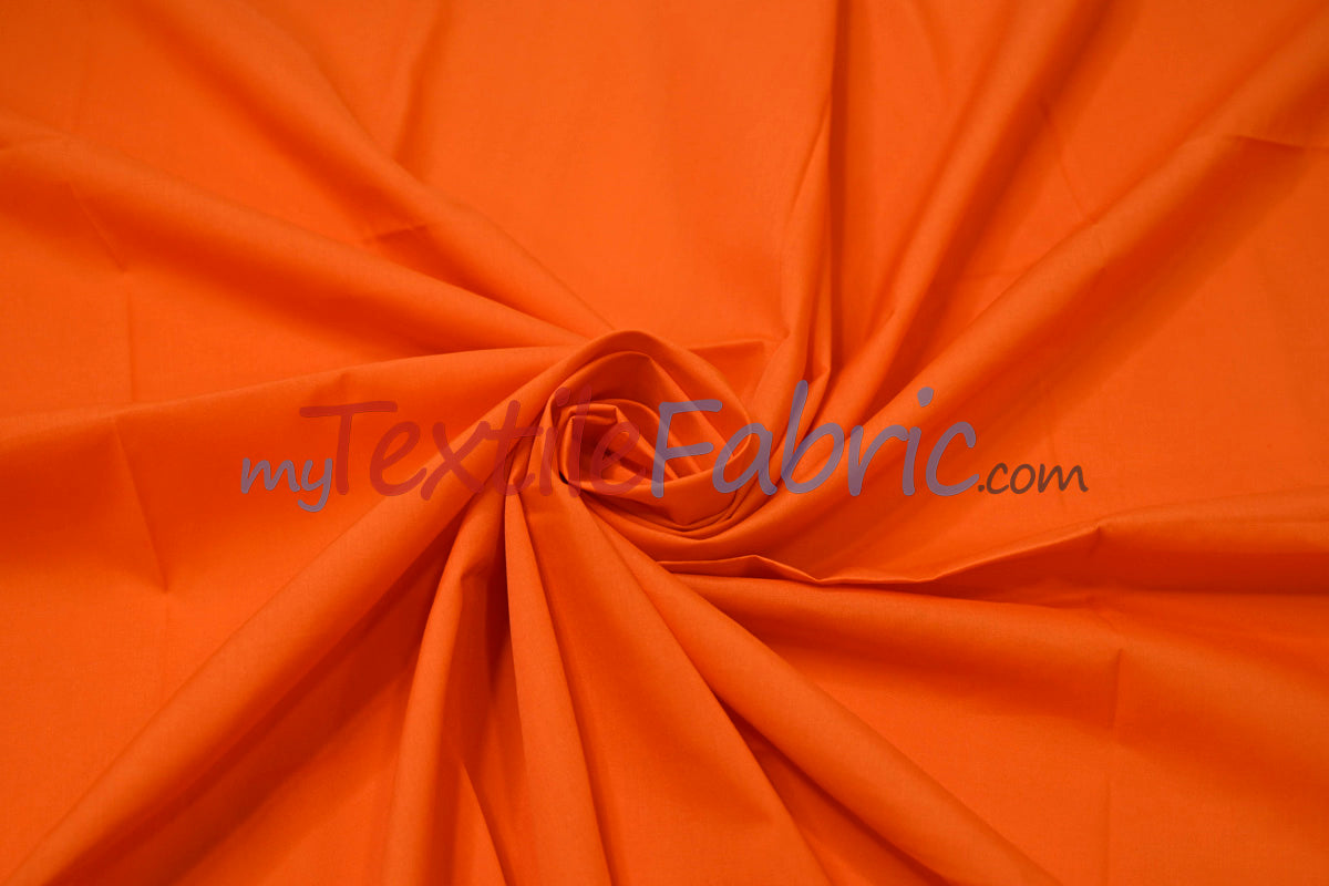 Polyester Cotton Broadcloth Fabric | 60" Wide | Solid Colors | Continuous Yards | Multiple Colors |