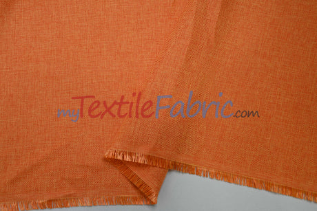 Vintage Linen Fabric | Imitation Burlap Fabric | 60" Wide | Faux Burlap | Vintage Rustic Natural Look Burlap | Washable Burlap Fabric for Decor |