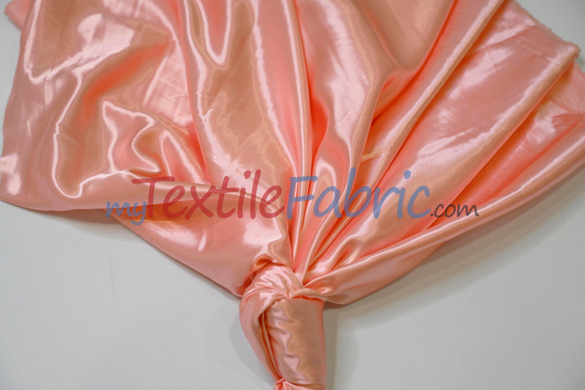 Stretch Charmeuse Satin Fabric | Soft Silky Satin Fabric | 96% Polyester 4% Spandex | Multiple Colors | Yards & Bolts