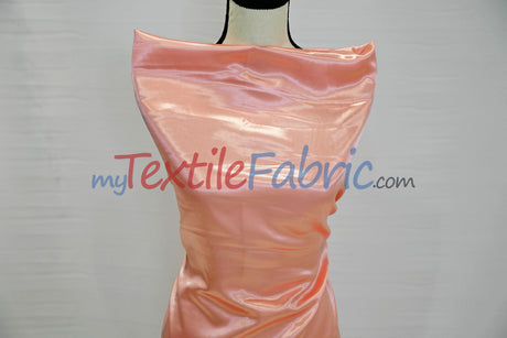 Stretch Charmeuse Satin Fabric | Soft Silky Satin Fabric | 96% Polyester 4% Spandex | Multiple Colors | Yards & Bolts