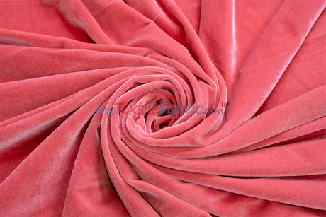 Soft and Plush Stretch Velvet Fabric | Stretch Velvet Spandex | 58" Wide | Spandex Velour for Apparel, Costume, Cosplay, Drapes |
