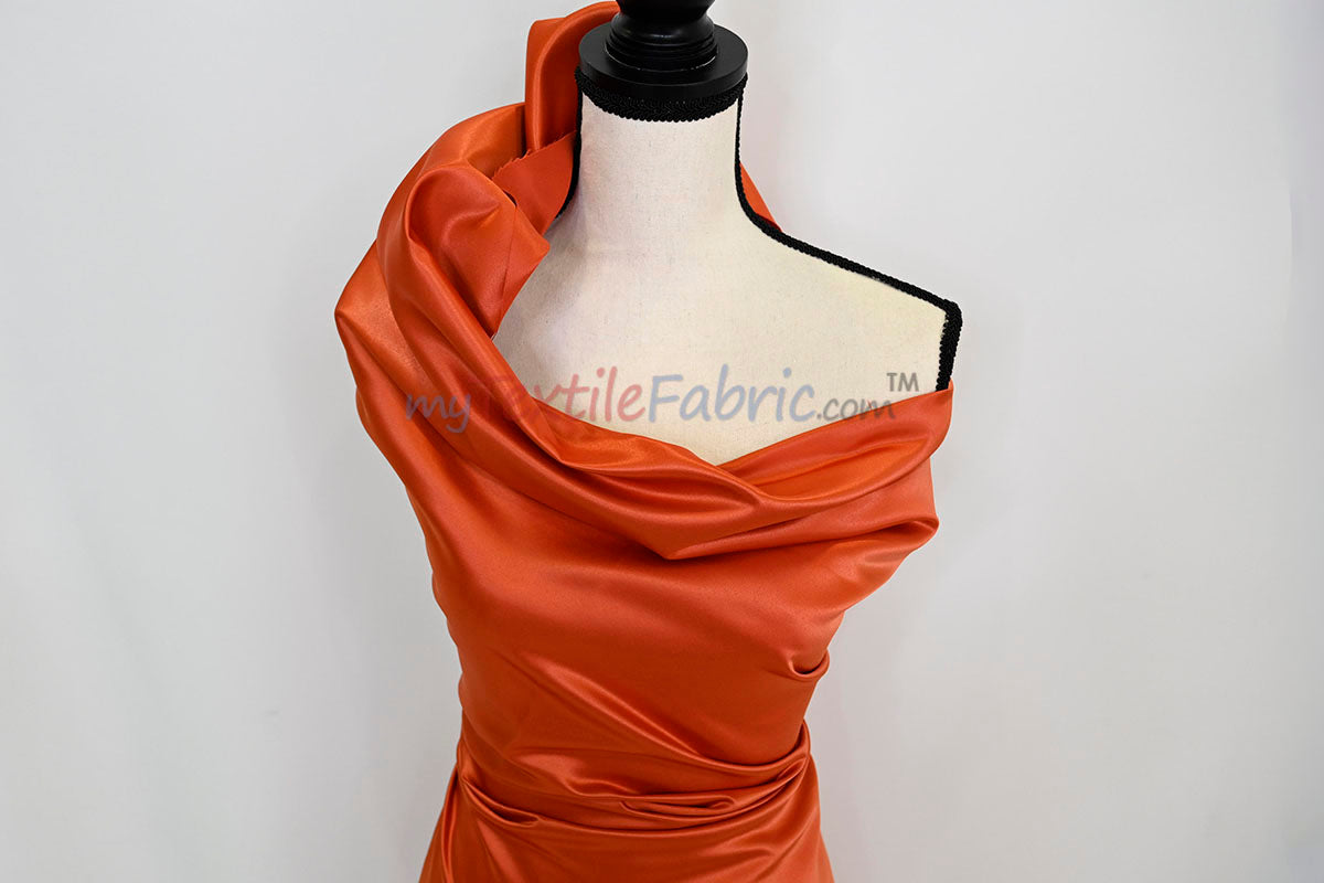 Lamour Satin Fabric | Polyester Matte Satin | Peau De Soie | 60" Wide | Wedding Dress, Tablecloth, Multiple Colors