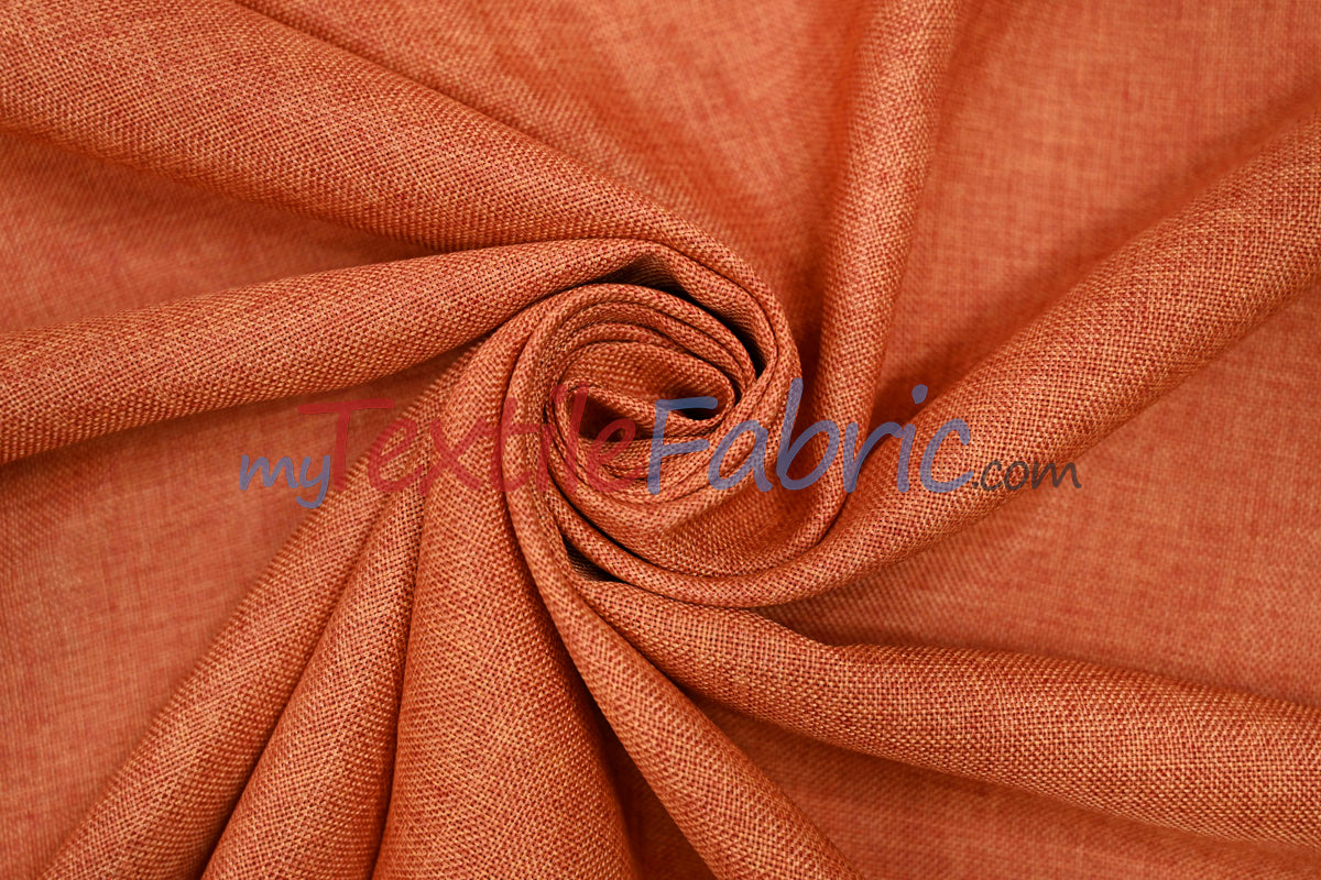 Vintage Linen Fabric | Imitation Burlap Fabric | 60" Wide | Faux Burlap | Vintage Rustic Natural Look Burlap | Washable Burlap Fabric for Decor |