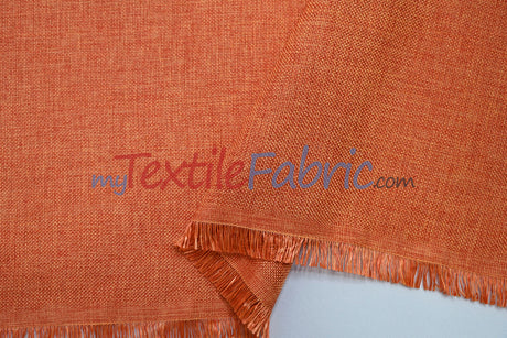 Vintage Linen Fabric | Imitation Burlap Fabric | 60" Wide | Faux Burlap | Vintage Rustic Natural Look Burlap | Washable Burlap Fabric for Decor |