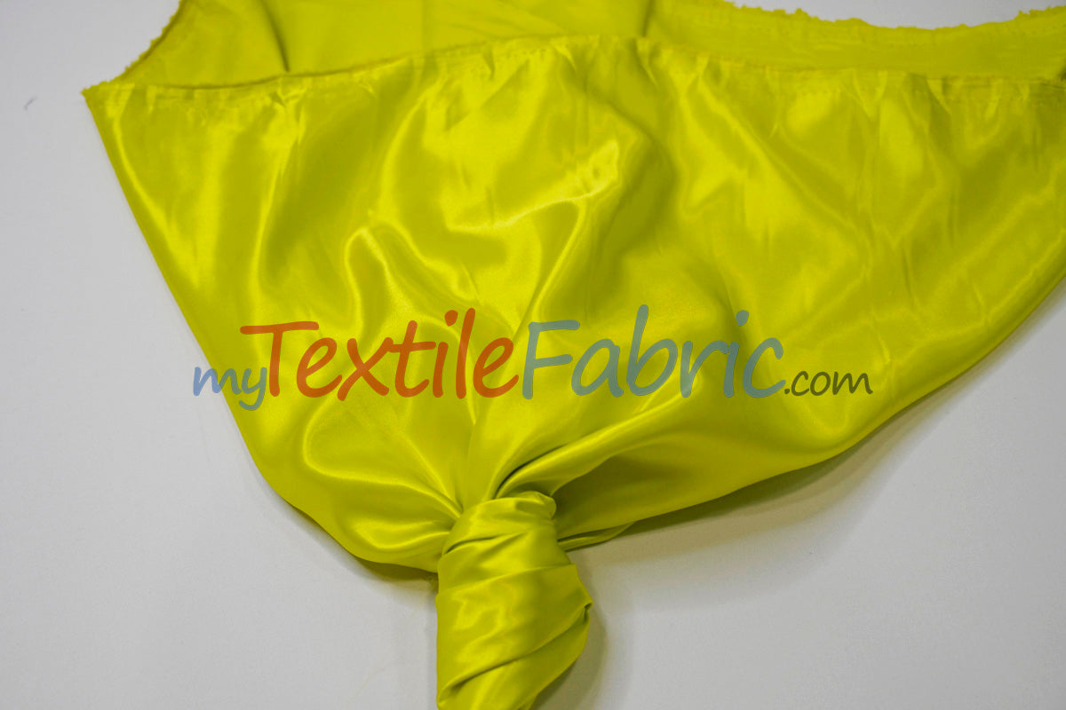 Stretch Charmeuse Satin Fabric | Soft Silky Satin Fabric | 96% Polyester 4% Spandex | Multiple Colors | Yards & Bolts
