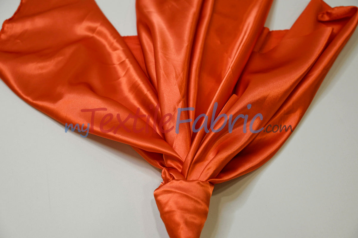 Stretch Charmeuse Satin Fabric | Soft Silky Satin Fabric | 96% Polyester 4% Spandex | Multiple Colors | Yards & Bolts