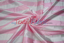 2" Stripe Satin Fabric | Soft Satin Stripe Charmeuse Fabric | 60" Wide | Multiple Colors |